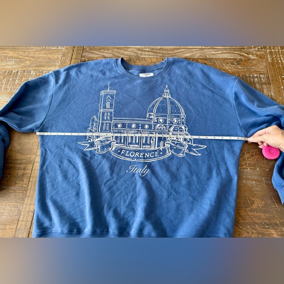 NEW Blue Florence Italy Women’s Sweatshirt, Size XL - Picture 8 of 10